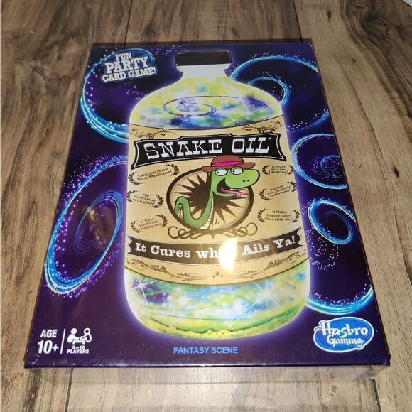 Hasbro SNAKE OIL It Cures What Ails Ya! FUN Family PARTY CARD GAME 2016 Sealed. - Picture 1 of 5